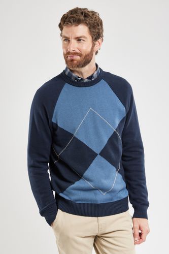 Pull jacquard - coton et laine - BERAC - Modalova