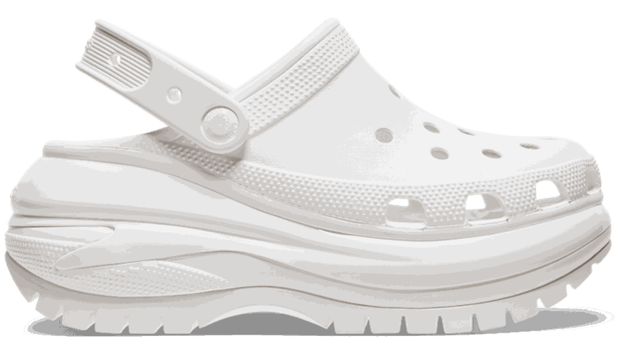 Mega Crush Sabots Unisex White 38 - Crocs - Modalova