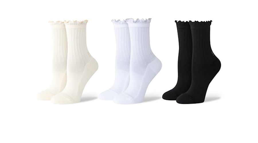 Crocs Socks Ruffle Ankle 3-Pack Chaussures Unisex / L-XL - Crocs FR Feed New - Modalova