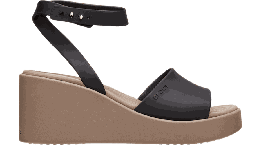 Brooklyn Ankle Strap Sandales s Black / Mushroom 34 - Crocs - Modalova
