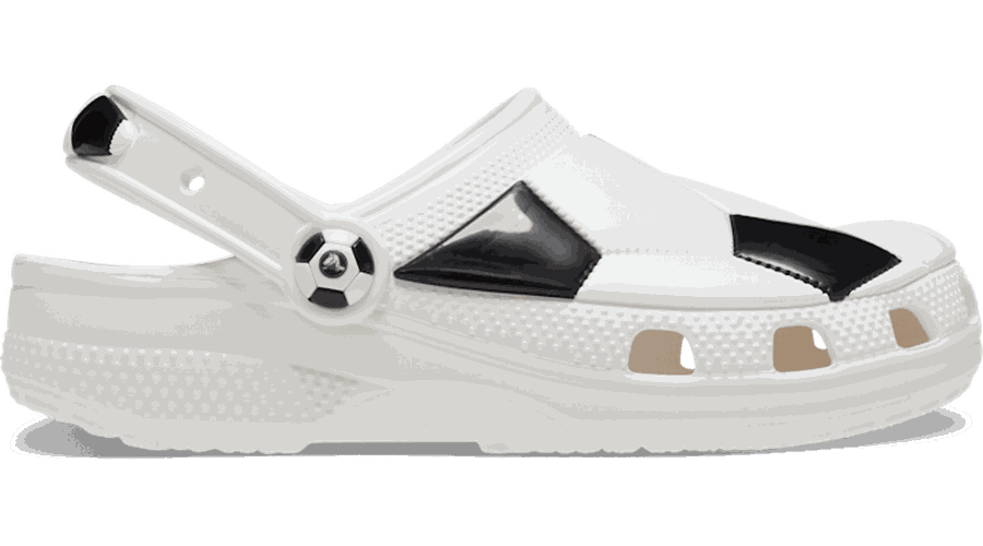 Classic Soccer Sabots Enfants White / Black 28 - Crocs - Modalova