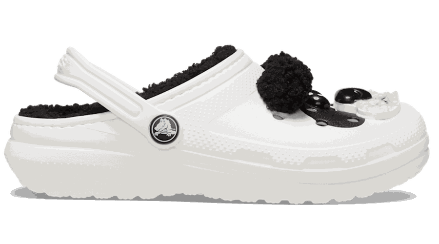 Classic Lined I AM Panda Bear Sabots Enfants Chalk/Black 28 - Crocs - Modalova