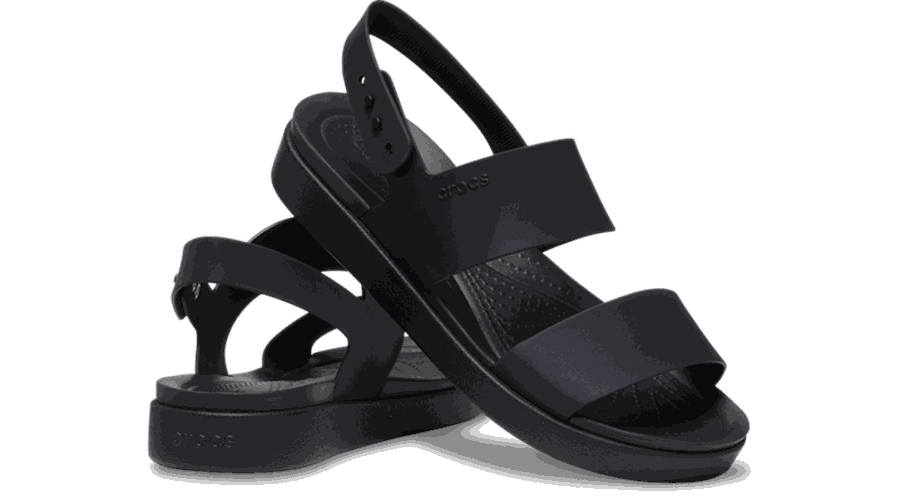 Brooklyn Backstrap Low Low Sandales s Black 33 - Crocs - Modalova