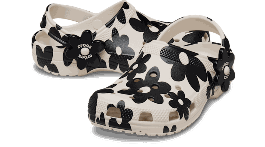 Classic Pop Petals Sabots Enfants Summit White/Black 32 - Crocs - Modalova