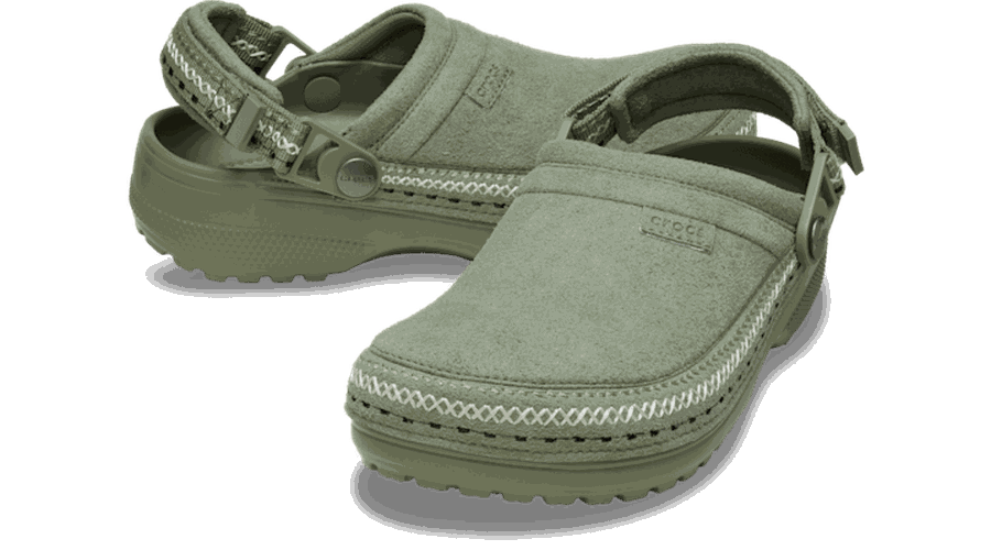 Crafted Vegan Suede Stitch Sabots Unisex Cargo 33 - Crocs - Modalova