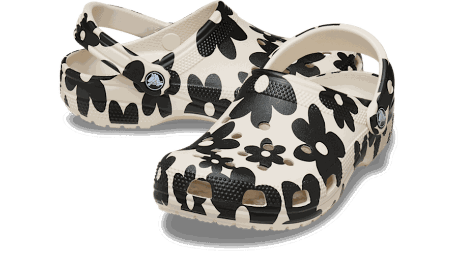 Classic Pop Petals Sabots Unisex Summit White/Multi 34 - Crocs - Modalova