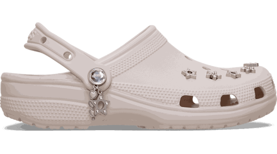 Classic Edgy Beading Sabots Unisex Cocoa Crème 33 - Crocs - Modalova