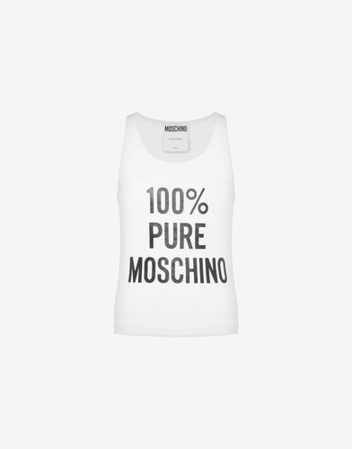 Débardeur En Coton Stretch 100 % Pure - Moschino - Modalova