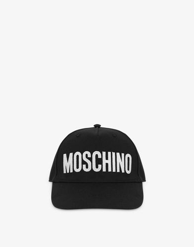 Chapeau En Toile Avec Logo Brodé - Moschino - Modalova