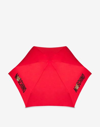 Parapluie Super Mini Teddy Logo - Moschino - Modalova