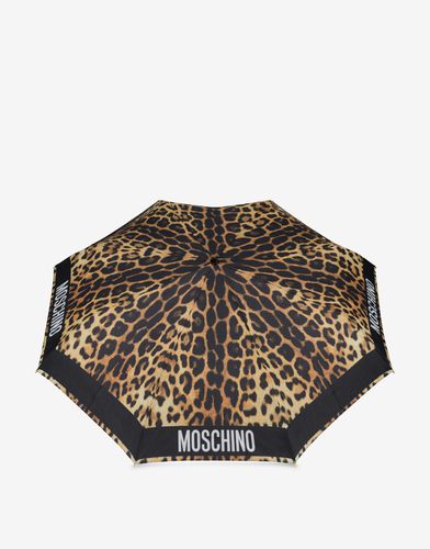 Parapluie Open Close Leopard Print - Moschino - Modalova