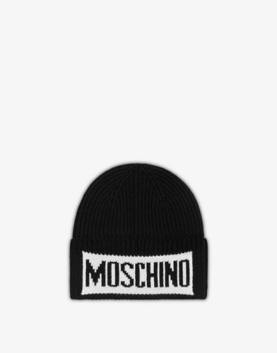 Chapeau En Tricot Avec Logo - Moschino - Modalova