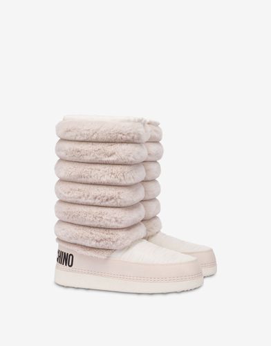 Bottes De Neige En Nylon Et Tissu Doux - Love Moschino - Modalova