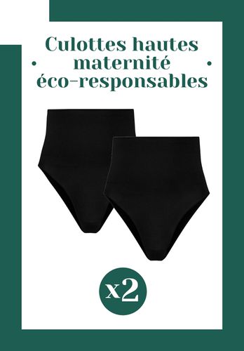 Pack 2 culottes hautes grossesse sans couture Eco-Responsables - SEAMLESS - Envie de Fraise - Modalova
