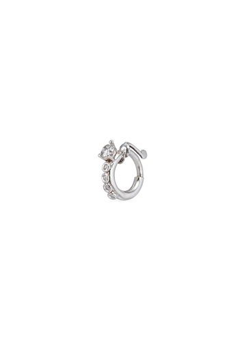 Diamond 18k white gold single nose ring - DELFINA DELETTREZ - Modalova