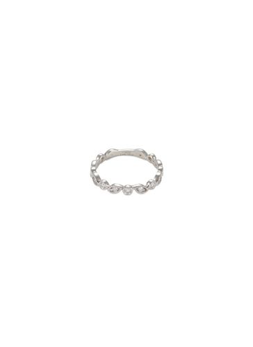 Eye Trinity' diamond 18k white gold ring - LORDE JEWLERY - Modalova
