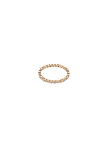 Eternity' diamond 18k rose gold scalloped ring - LORDE JEWLERY - Modalova