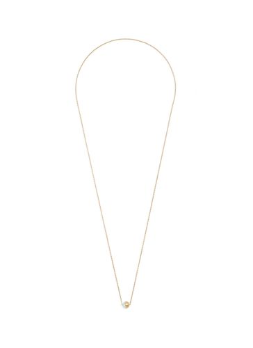Half Pearl 90°' 18k yellow gold pendant necklace - SHIHARA - Modalova