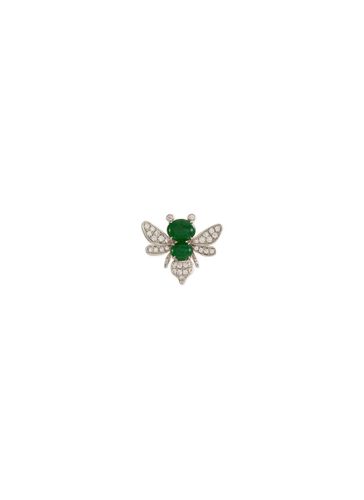 Diamond jadeite 18k white gold brooch - SAMUEL KUNG - Modalova