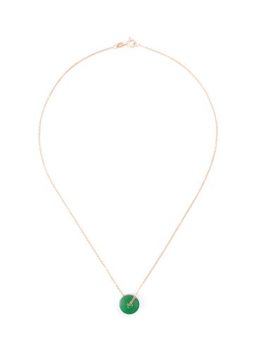Jade hoop 18k rose gold pendant necklace - SAMUEL KUNG - Modalova
