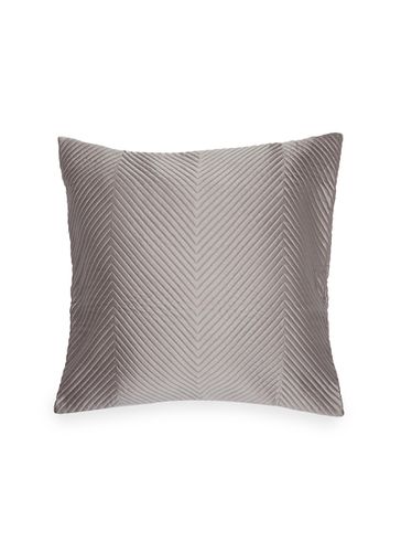 Luxury herringbone cushion - Slate Grey - FRETTE - Modalova