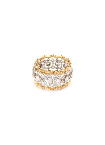 Rombi Eternelle' diamond gold openwork ring - BUCCELLATI - Modalova