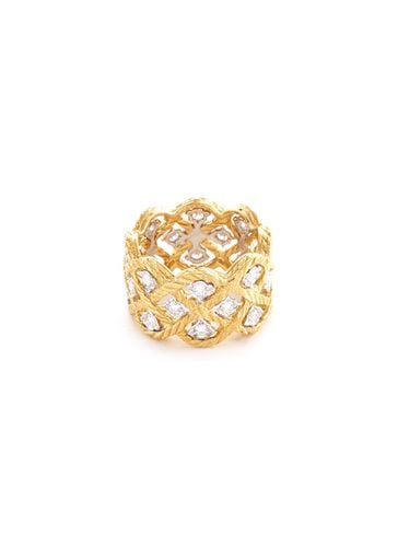 Étoilée' diamond Yellow gold lattice ring - BUCCELLATI - Modalova