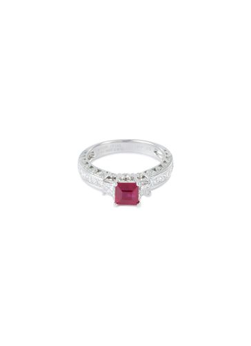 Diamond ruby 18k white gold ring - LC COLLECTION JEWELLERY - Modalova
