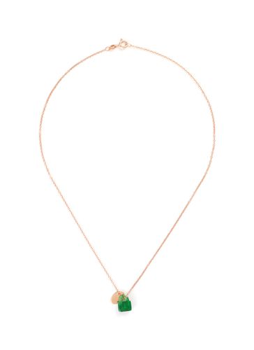 Jade lock pendant 18k rose gold necklace - SAMUEL KUNG - Modalova