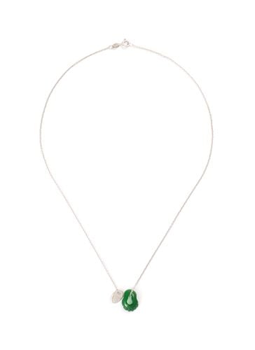 Jade foot pendant 18k white gold necklace - SAMUEL KUNG - Modalova
