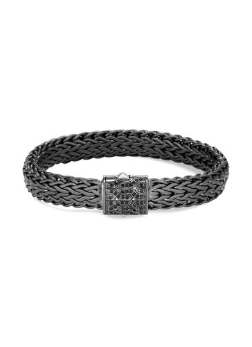 Classic Chain' sapphire rhodium silver bracelet - JOHN HARDY - Modalova