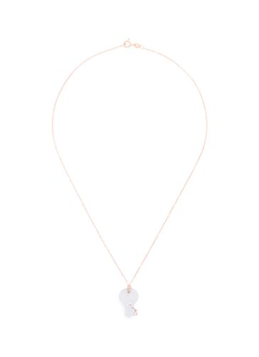 Balloon' diamond jade 18k rose gold pendant - SAMUEL KUNG - Modalova