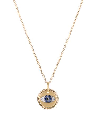 Evil eye' charm collectible diamond 18k gold necklace - DAVID YURMAN - Modalova