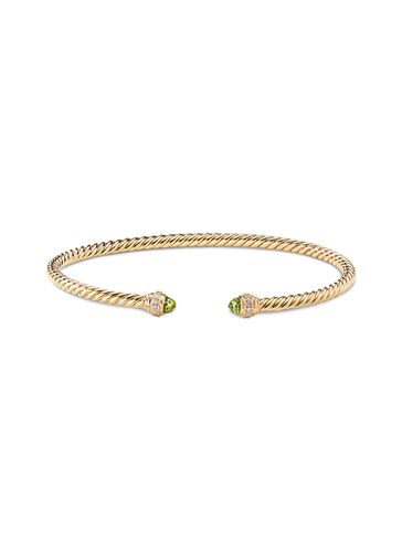 Cable' diamond sapphire 18k gold cable bracelet - DAVID YURMAN - Modalova