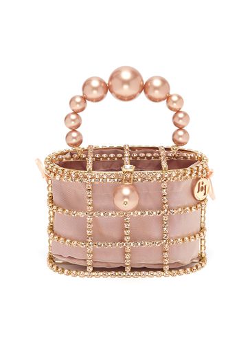 Holly' faux pearl crystal embellished top handle bag - ROSANTICA - Modalova