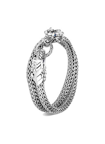 Legends Naga' sapphire sterling silver double wrap bracelet - JOHN HARDY - Modalova
