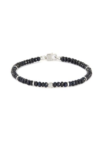 Nodo Precious' sapphire silver bead bracelet - TATEOSSIAN - Modalova