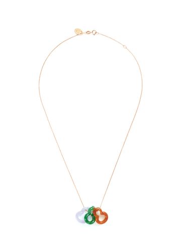 Jade 18k rose gold pendant necklace - SAMUEL KUNG - Modalova