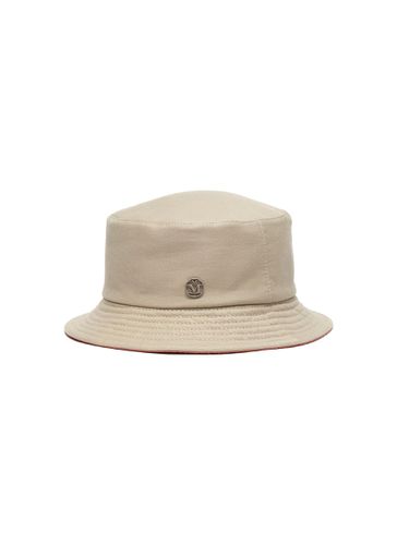 Jason' Reversible Cotton Wool Bucket Hat - MAISON MICHEL - Modalova