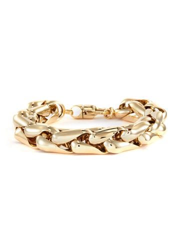 Lucky Link medium wheaten 14k gold chain bracelet - LAUREN RUBINSKI - Modalova