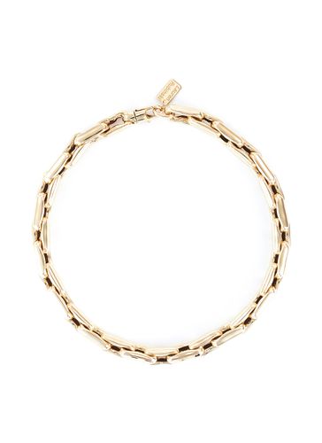 Lucky link medium square 14k gold chain necklace - LAUREN RUBINSKI - Modalova