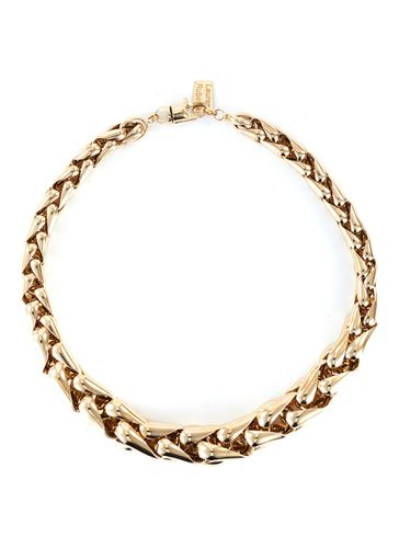 Lucky Link large wheaten 14k gold chain nacklace - LAUREN RUBINSKI - Modalova