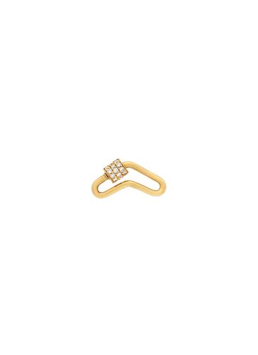 Diamond 14K Yellow Gold Boomerang Lock - MARLA AARON - Modalova