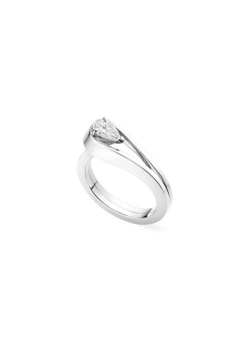 Serti Inversé' Diamond White Gold Ring - REPOSSI - Modalova
