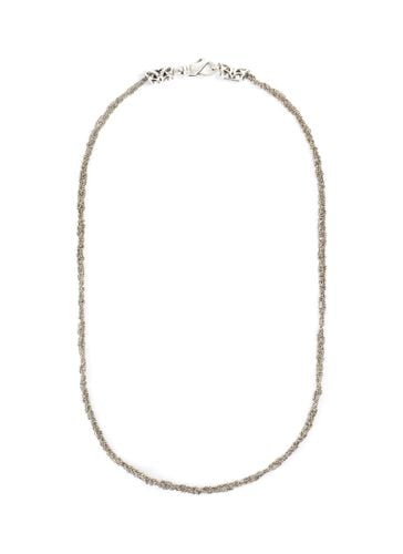 Sterling Silver Crochet Chain Necklace - EMANUELE BICOCCHI - Modalova
