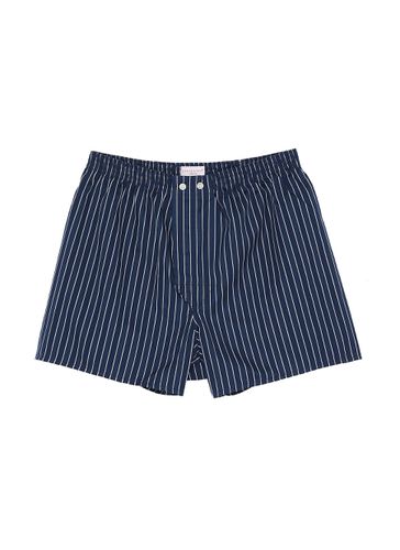 Classic Woven Cotton Vertical Stripe Boxer Shorts - DEREK ROSE - Modalova