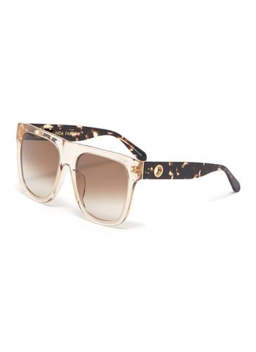 Carolina' Oversized Acetate Square Frame Sunglasses - LINDA FARROW VINTAGE - Modalova