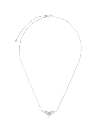 Petal' lab grown diamond 9k white gold necklace - GENTLE DIAMONDS - Modalova