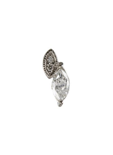 Abelia' lab grown diamond 9k white gold stud earring - GENTLE DIAMONDS - Modalova