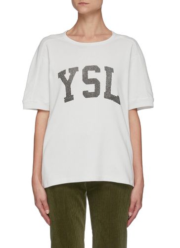 Logo Print T-shirt - SAINT LAURENT - Modalova